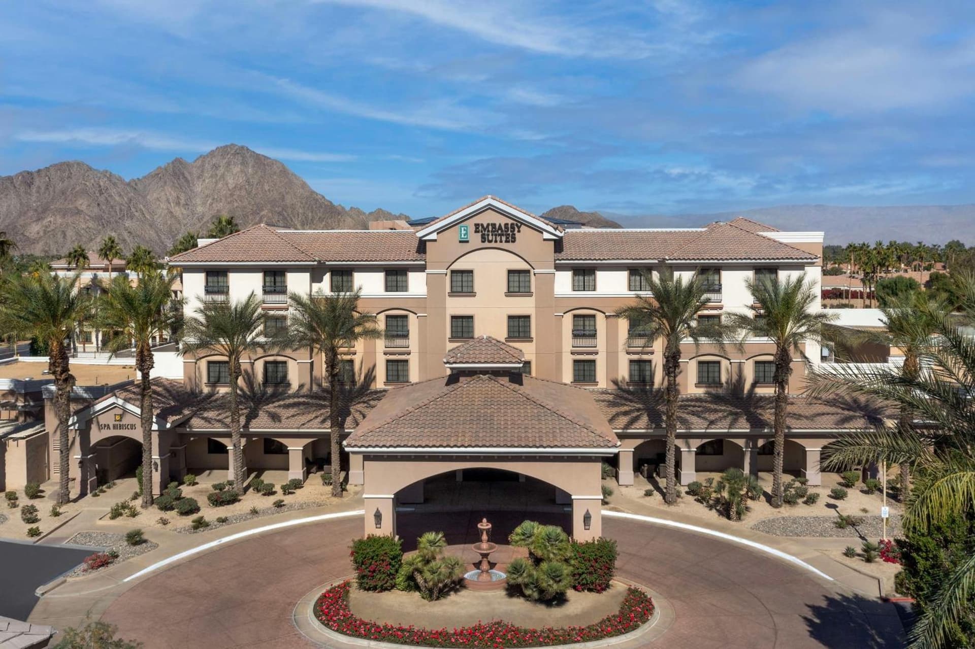 Embassy Suites La Quinta Hotel & Spa exterior or lobby in La Quinta, CA — main listing photo