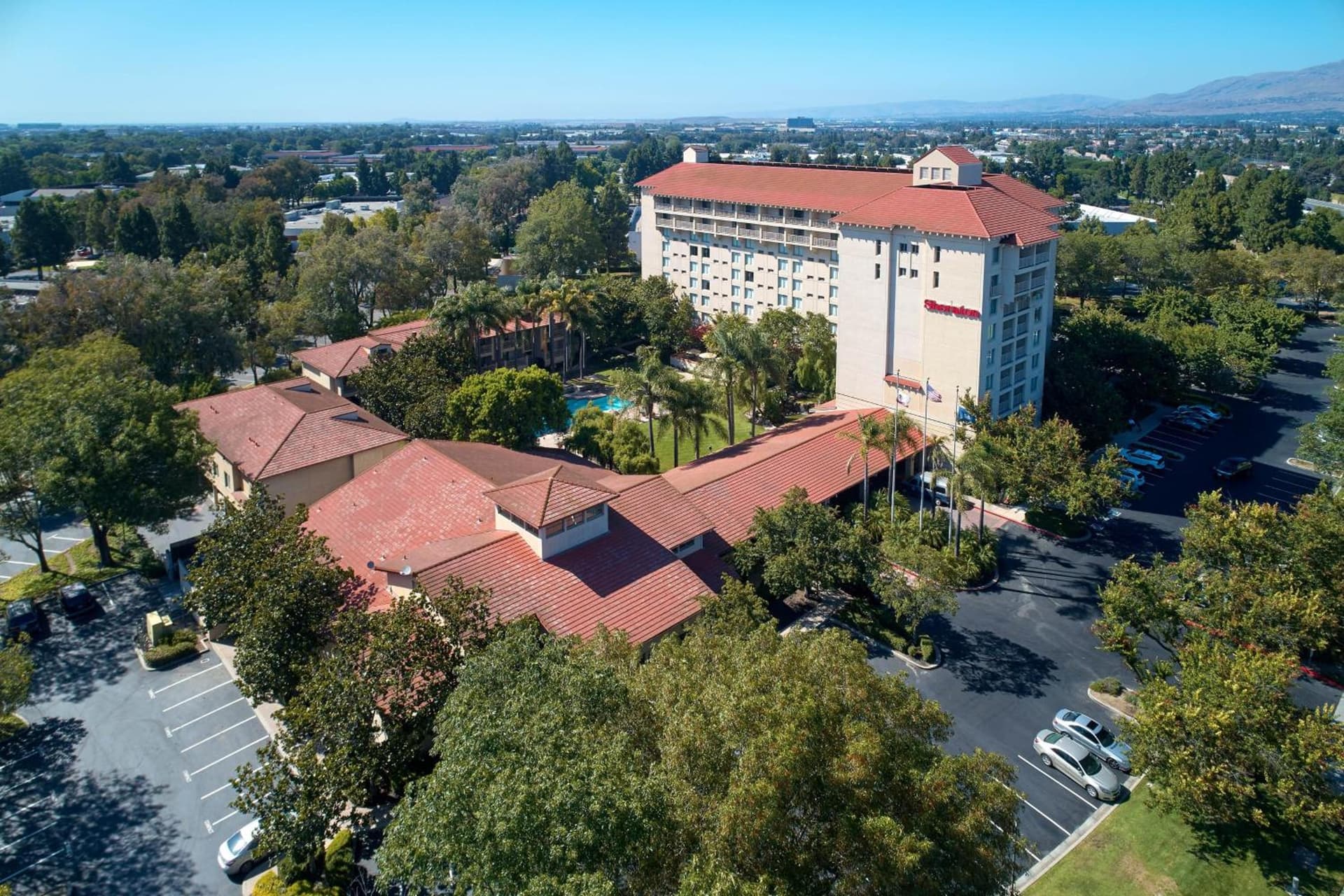 Sheraton San Jose Silicon Valley featured exterior or lobby in Milpitas, CA — similar hotel