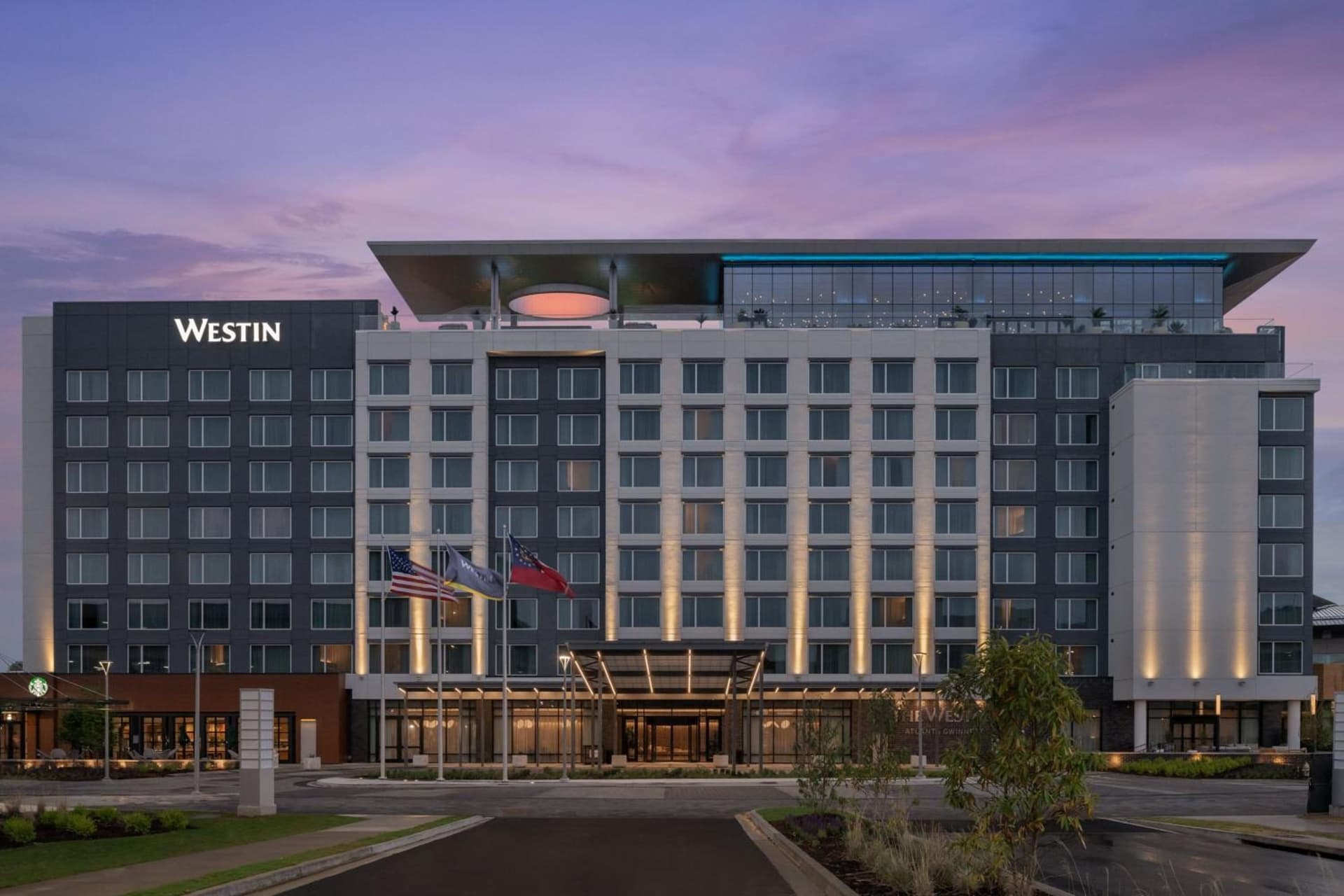 The Westin Atlanta Gwinnett exterior or lobby in Duluth, GA — main listing photo