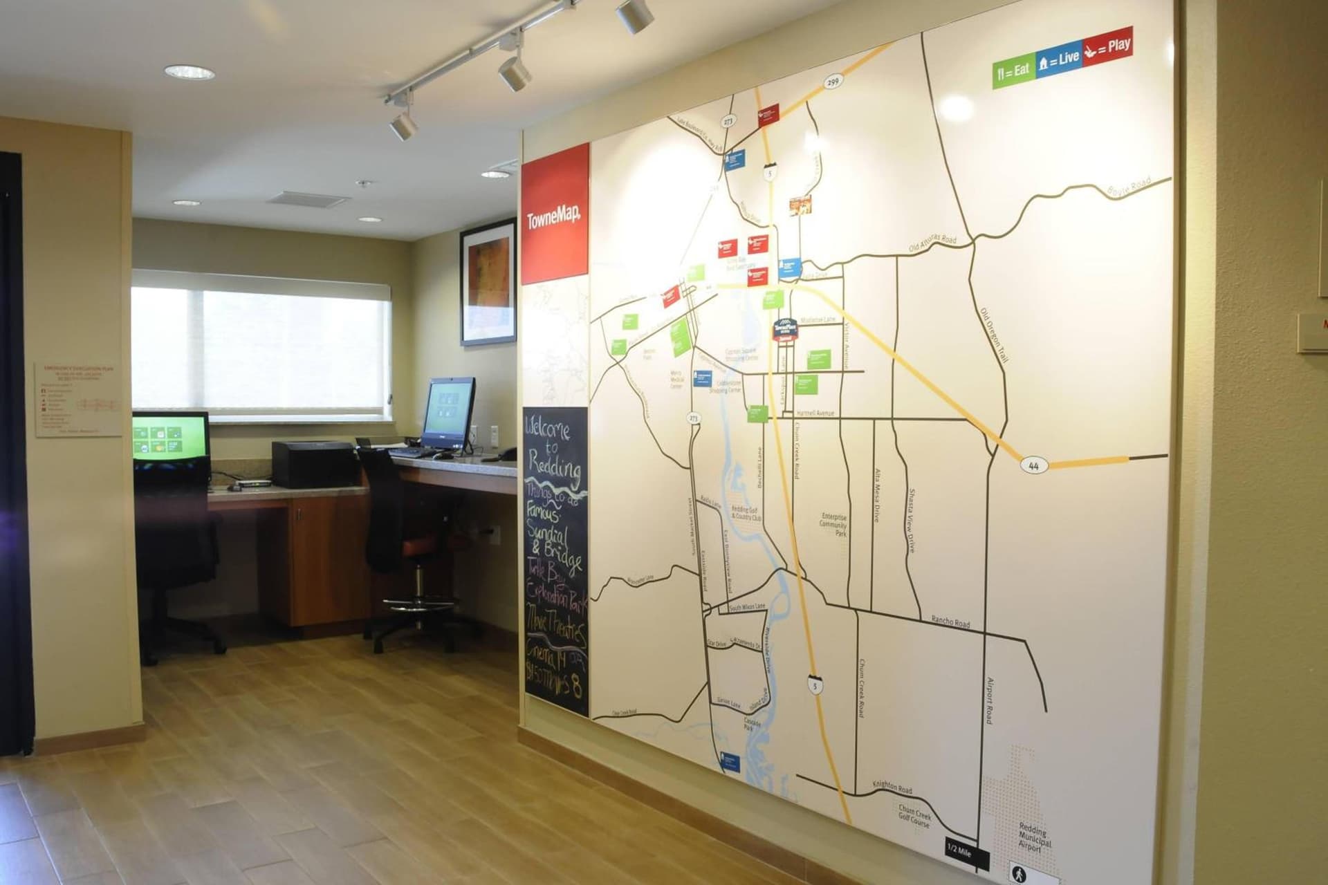 TownePlace Suites Redding interior in Redding, CA — gallery photo 2