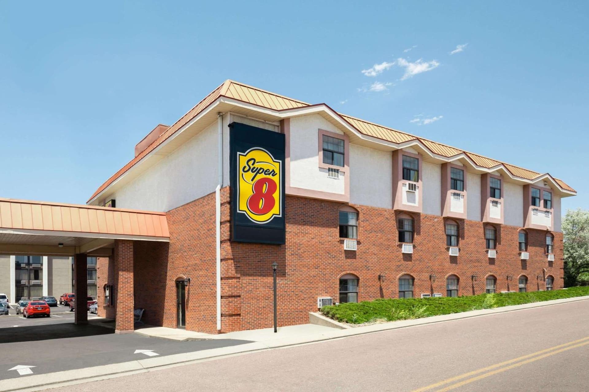 Super 8 by Wyndham Colorado Springs/Afa Area featured exterior or lobby in Colorado Springs, CO — similar hotel