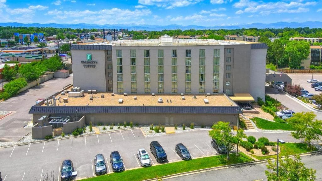 Embassy Suites by Hilton Denver Tech Center North featured exterior or lobby in Denver, CO — similar hotel