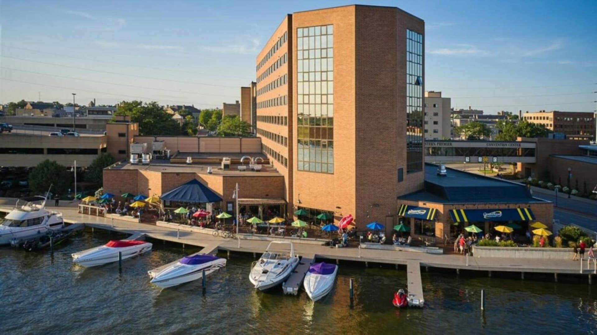 Oshkosh Marriott Waterfront Hotel & Convention Center featured exterior or lobby in Oshkosh, WI — similar hotel