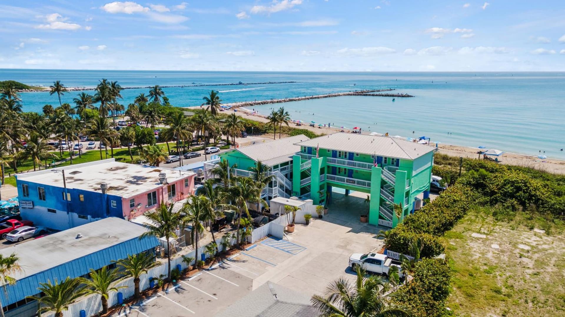 Ocean View Hotel Room with Balcony- King Bed #19 property views in Fort Pierce, FL — gallery photo 3