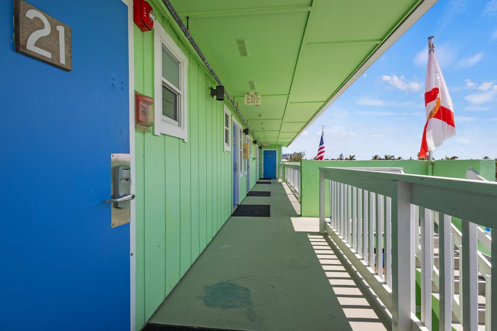 Ocean View Hotel Room with Balcony- King Bed #21 interior in Fort Pierce, FL — gallery photo 2