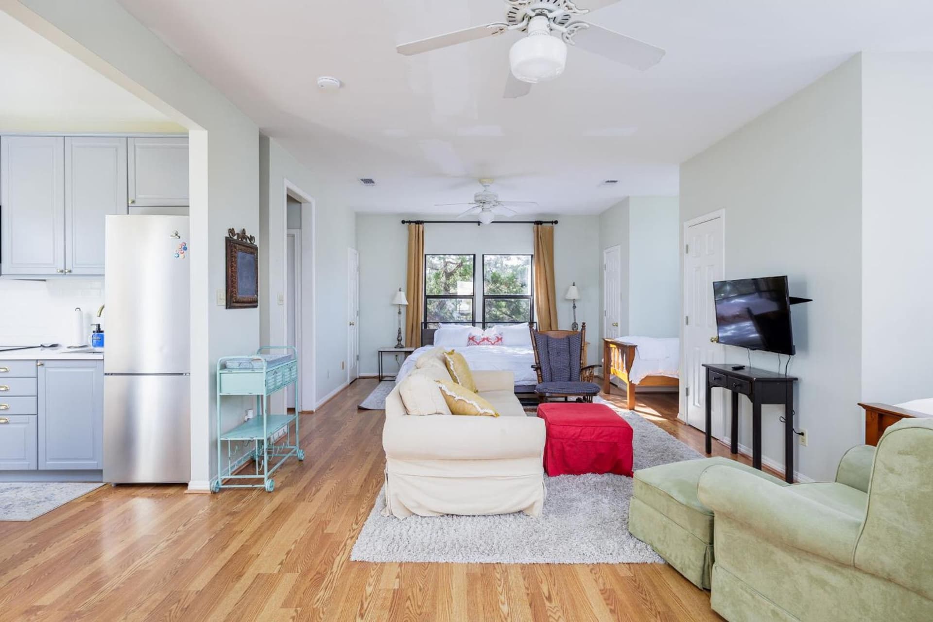 Loft in Unique Victorian Ranch Pool BBQ Firepit property views in Dripping Springs, TX — gallery photo 3