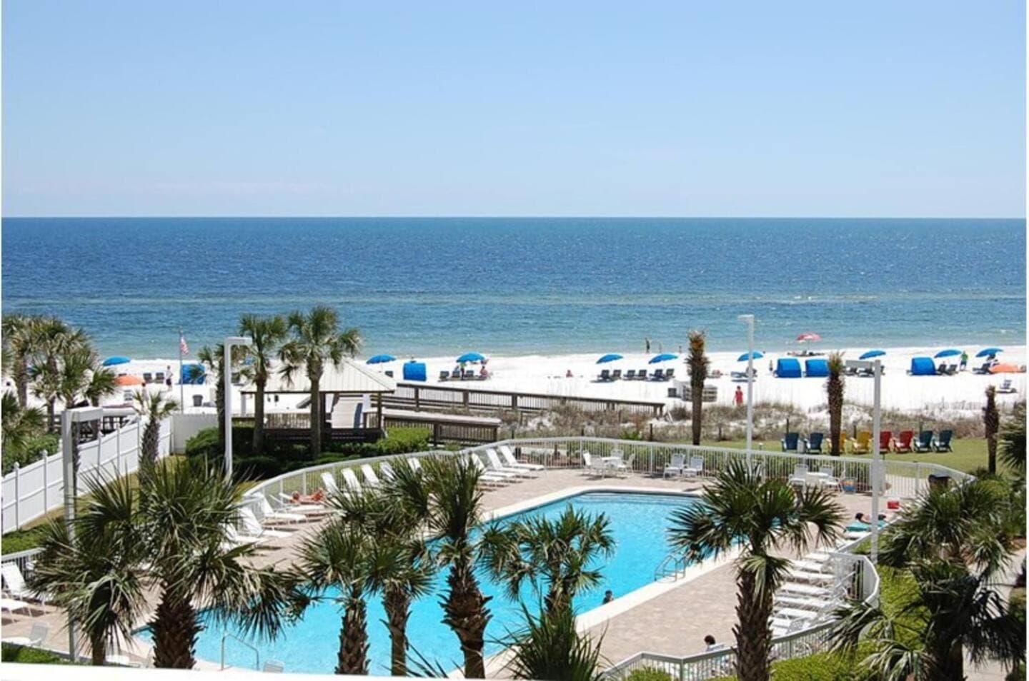 Seaside Orange Beach, Gulf Front, Tennis, and Pools! property views in Orange Beach, AL — gallery photo 3
