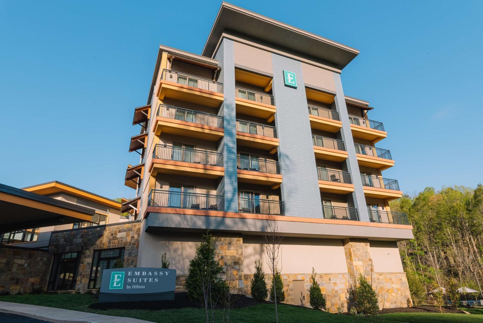 Embassy Suites By Hilton Gatlinburg Resort featured exterior or lobby in Gatlinburg, TN — similar hotel