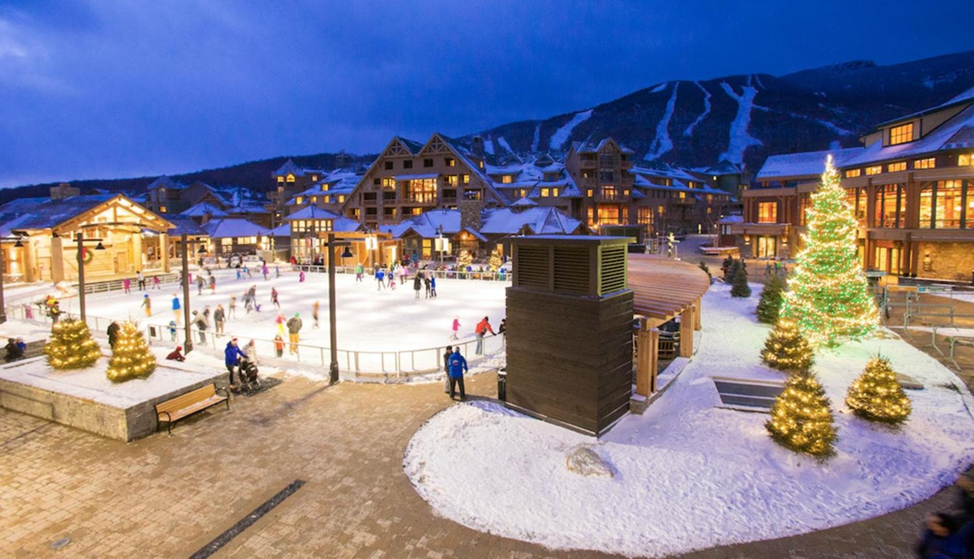 1206 Lodge At Spruce Peak Ski In Ski In Ski Out King Studio By Stowe Mountain Rentals property views in Stowe — gallery photo 3