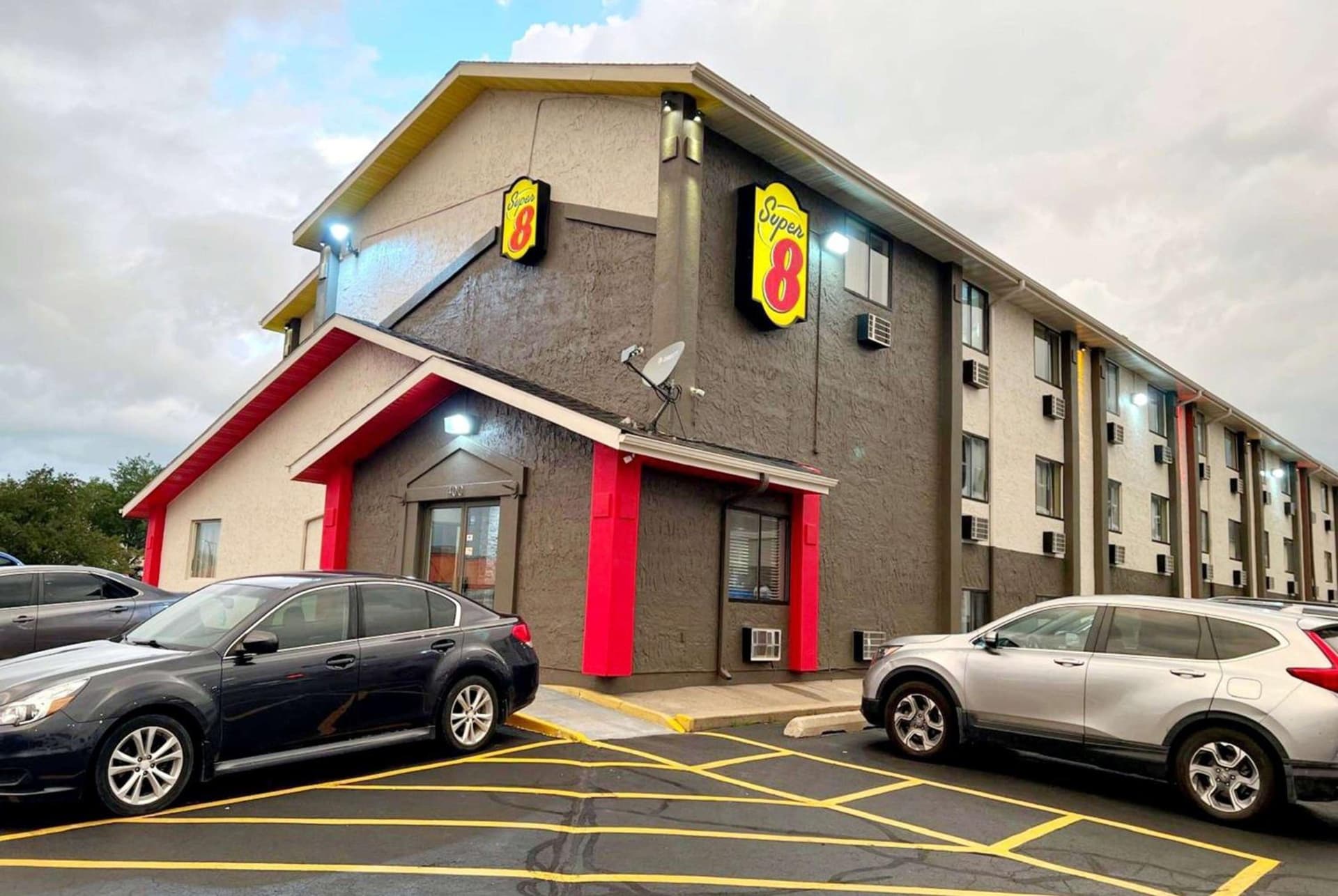 Super 8 by Wyndham Cedar Rapids featured exterior or lobby in Cedar Rapids, IA — similar hotel