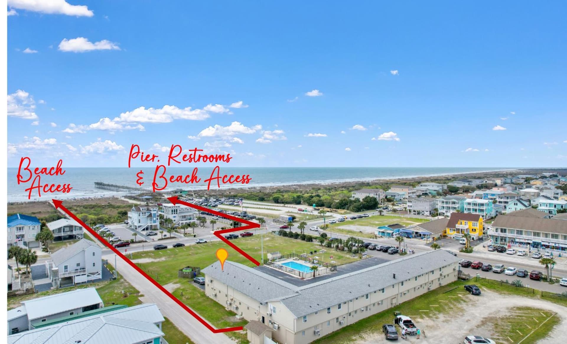 ON ISLAND Ocean View Beachy Studio in Campy 1970s Converted Motel gallery photo in Sunset Beach, NC — image 15