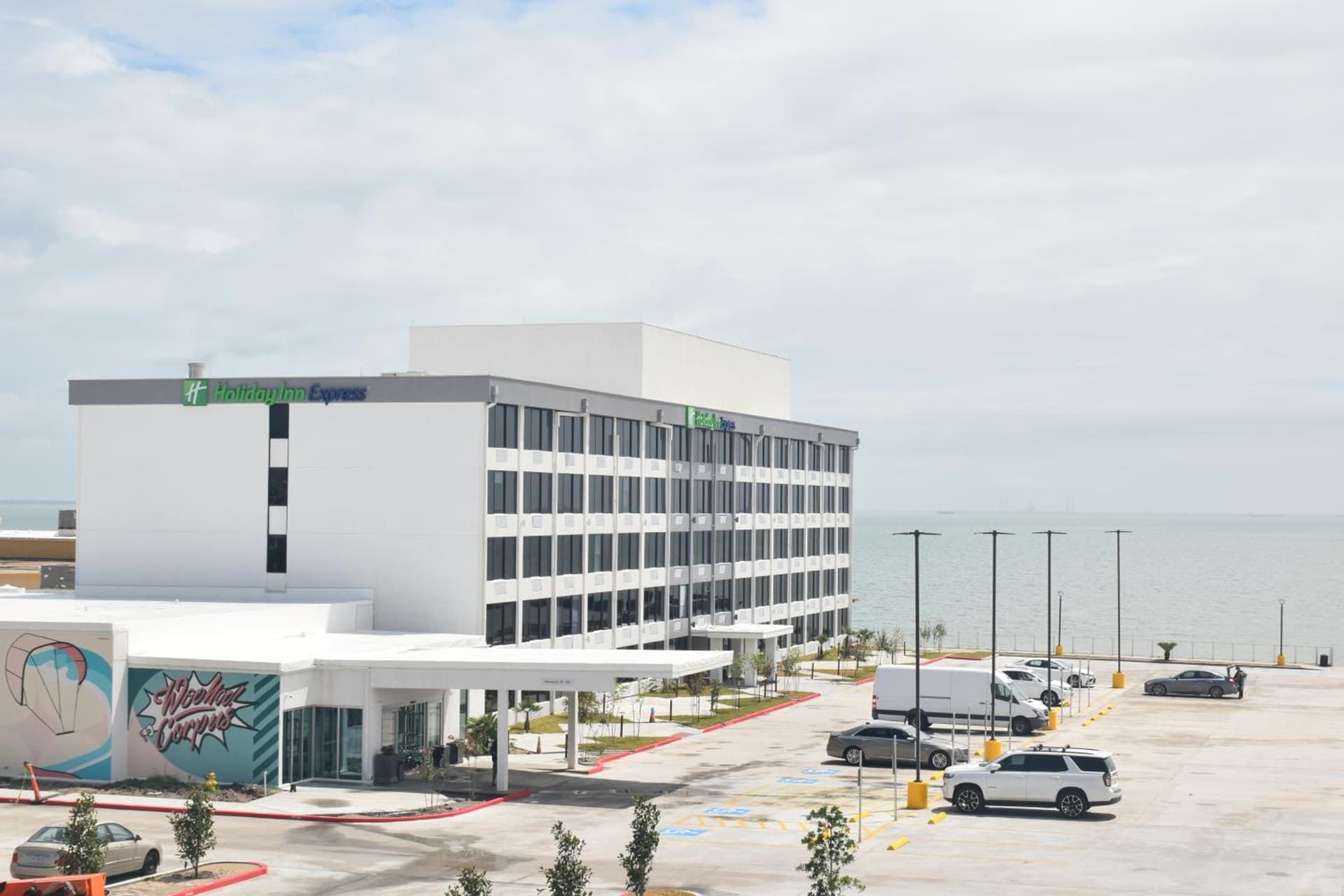 Holiday Inn Express Corpus Christi - Beachfront by IHG exterior or lobby in Corpus Christi, TX — main listing photo