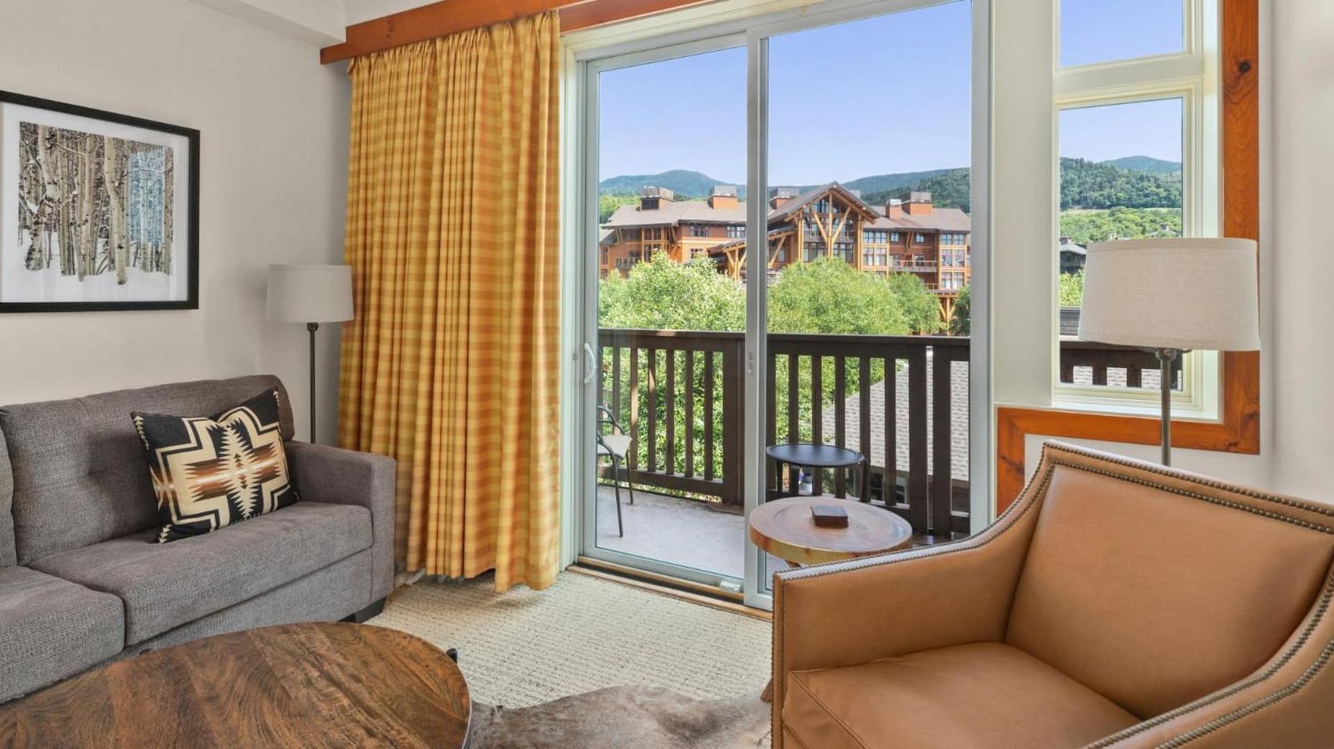 319 Lodge At Spruce Peak Ski In Ski In Ski Out King Studio By Stowe Mountain Rentals property views in Stowe — gallery photo 3