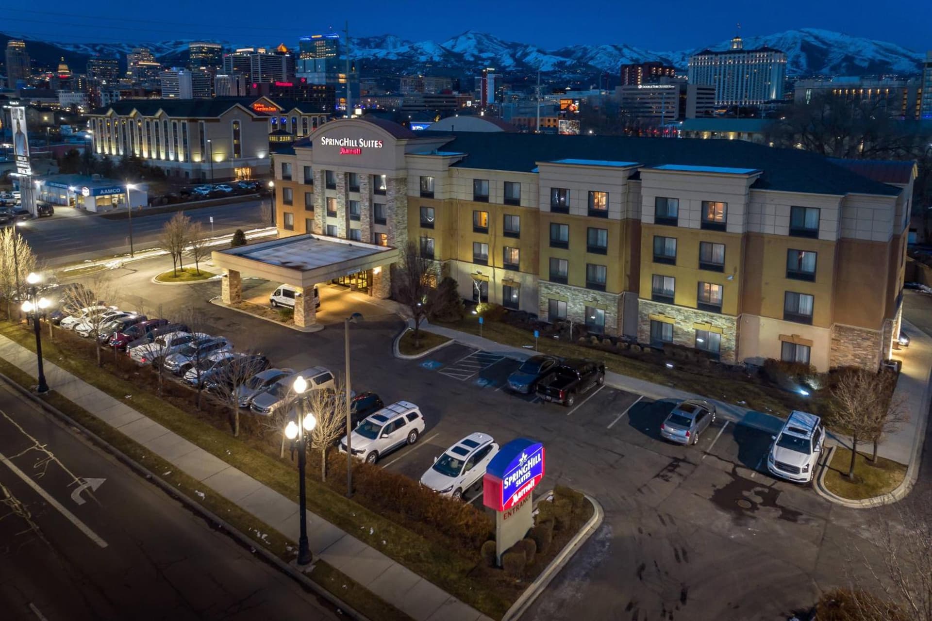 SpringHill Suites by Marriott Salt Lake City Downtown featured exterior or lobby in Salt Lake City, UT — similar hotel