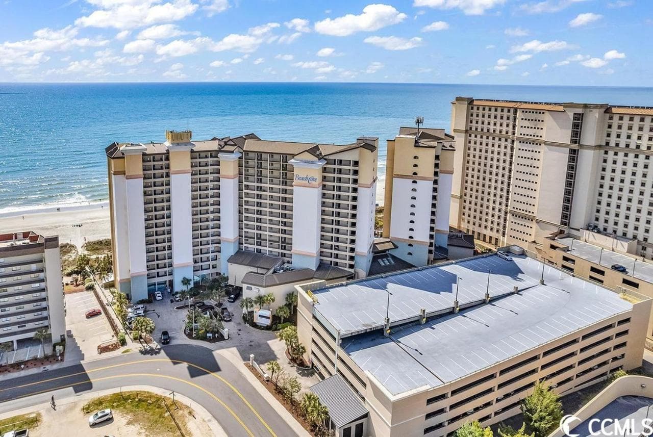 Modern Oceanfront 1 Bedroom Condo, Prime Location, Stunning Views at Beach Cove Resort featured exterior or lobby in Myrtle Beach, SC — similar hotel