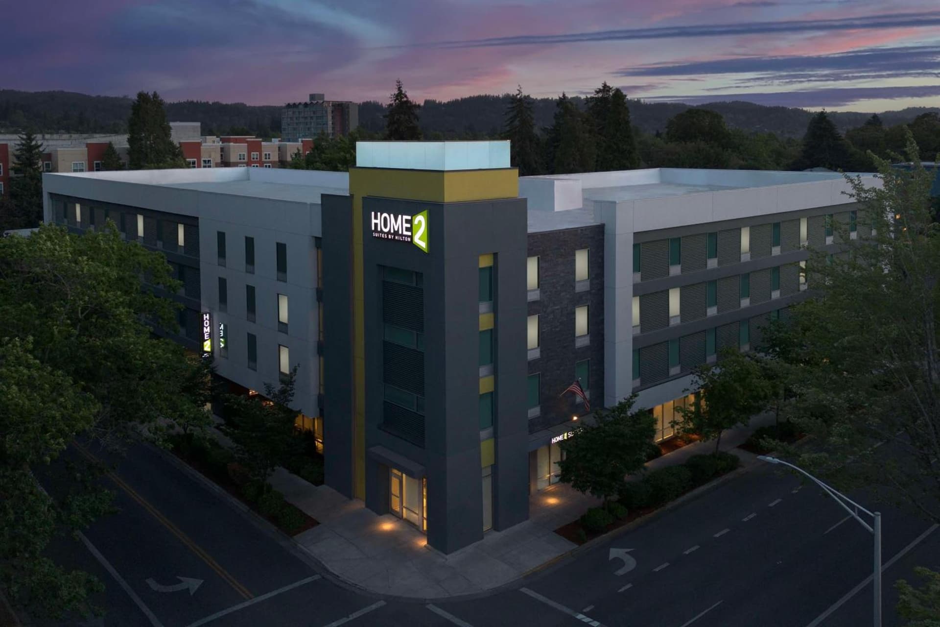 Home2 Suites by Hilton Eugene Downtown University Area property views in Eugene, OR — gallery photo 3