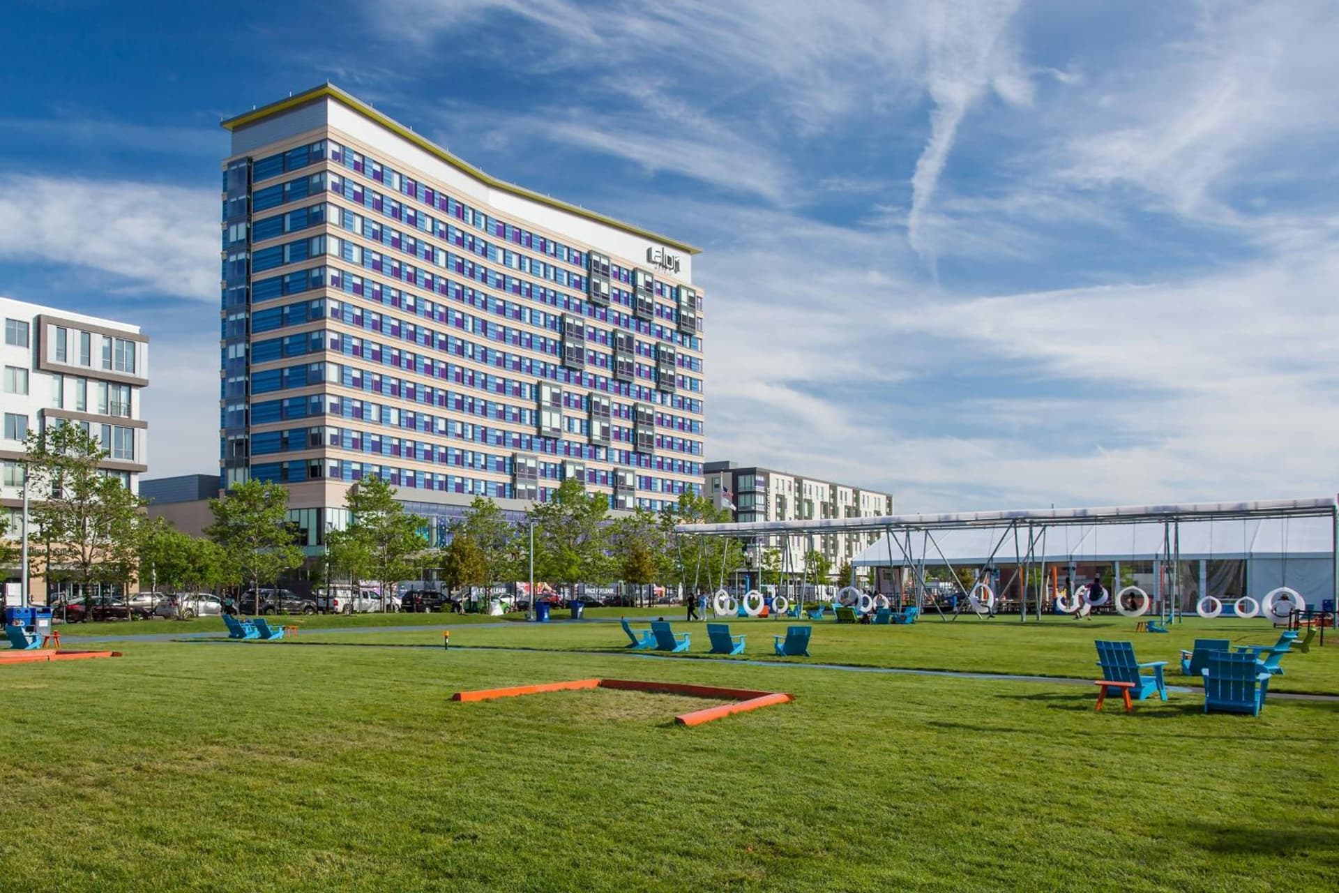 Aloft Boston Seaport District exterior or lobby in Boston, MA — main listing photo