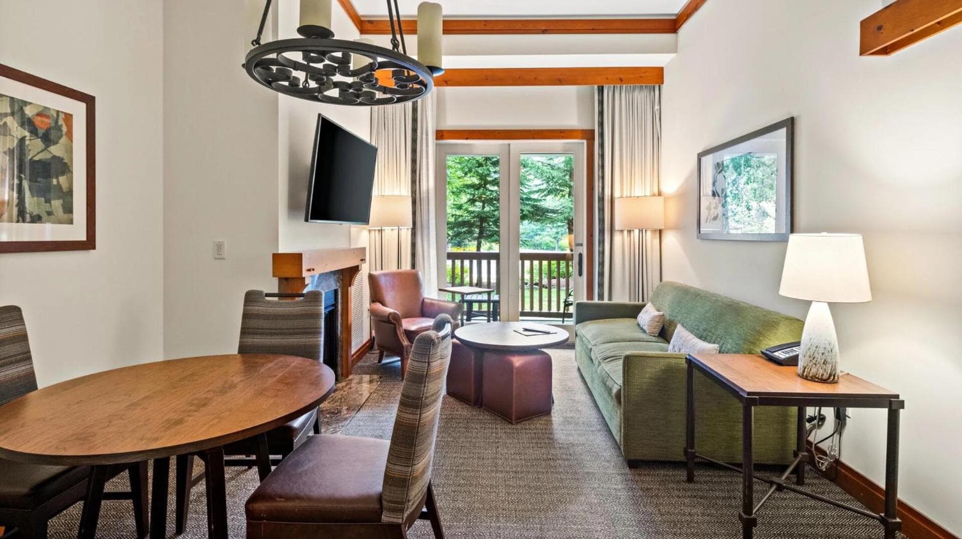 1124 - Two bedroom - Lodge At Spruce Peak - Stowe Mt Resort - Ski in Ski Out - Sleeps 7 interior in Stowe — gallery photo 2
