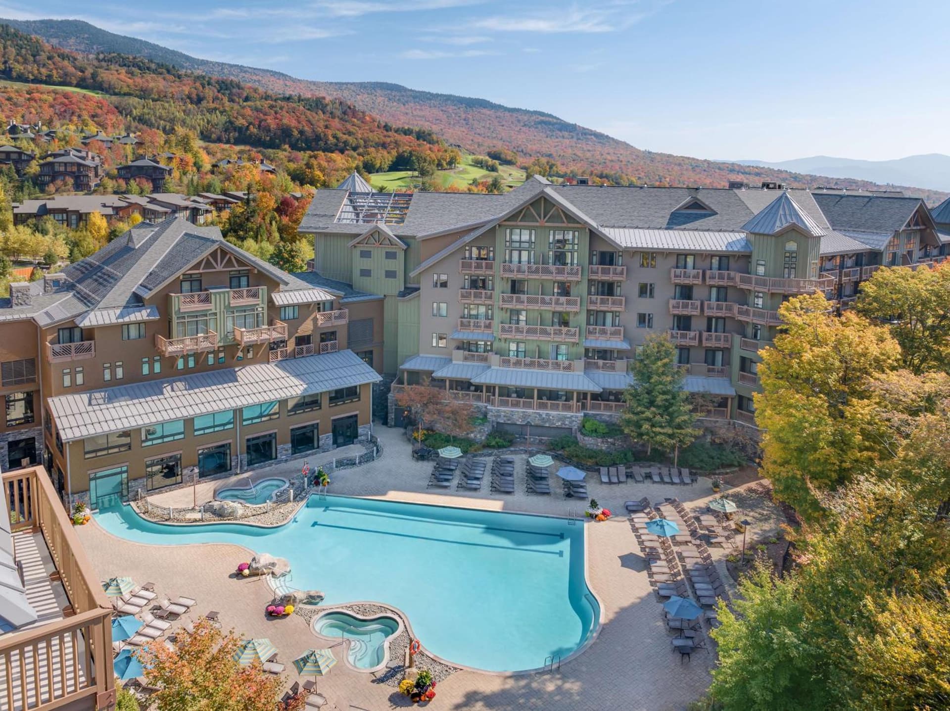 The Lodge at Spruce Peak, a Destination by Hyatt Residence featured exterior or lobby in Stowe — similar hotel
