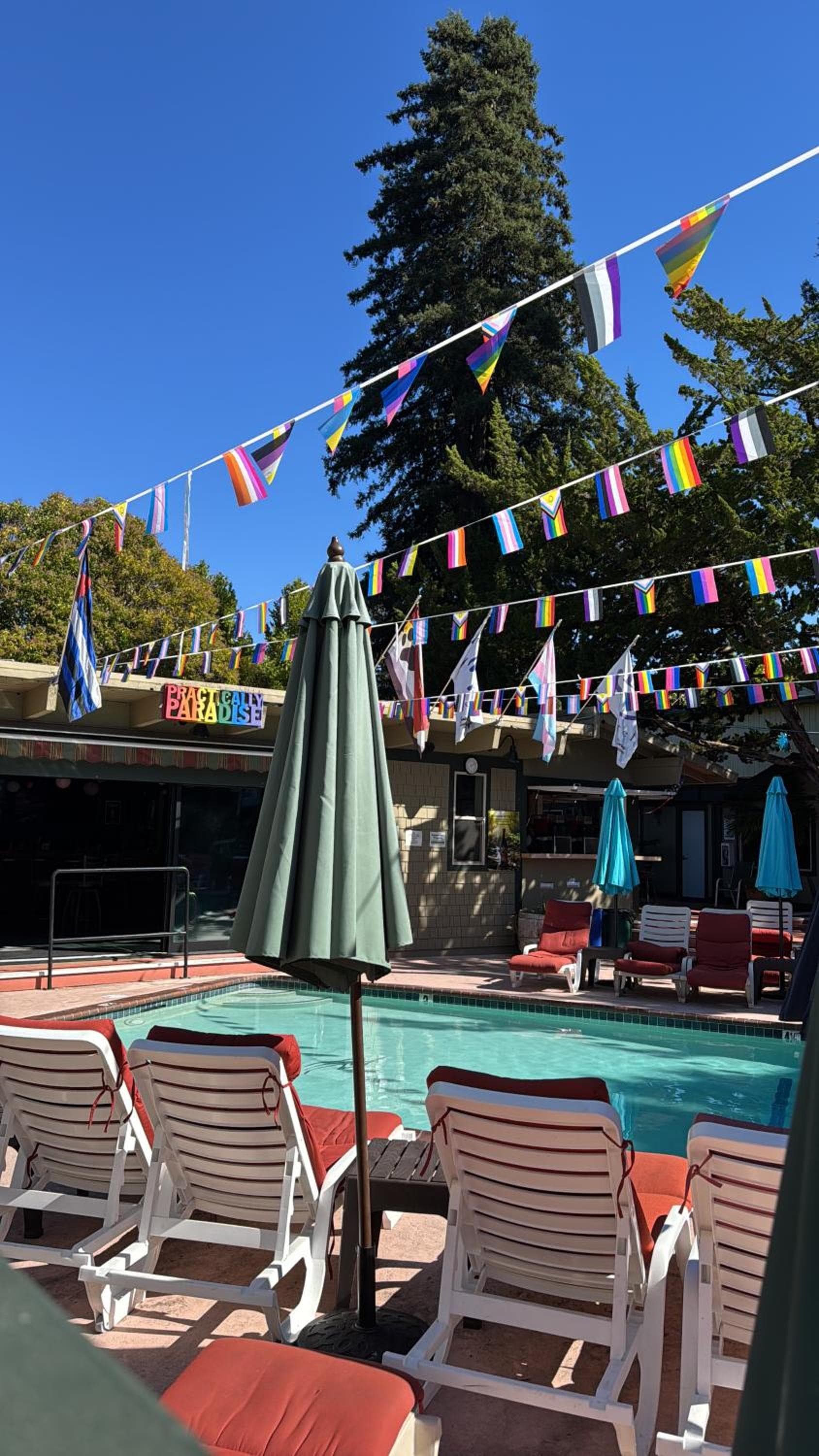 R3 Hotel LGBTQIA All Welcome Adults Only property views in Guerneville, CA — gallery photo 3