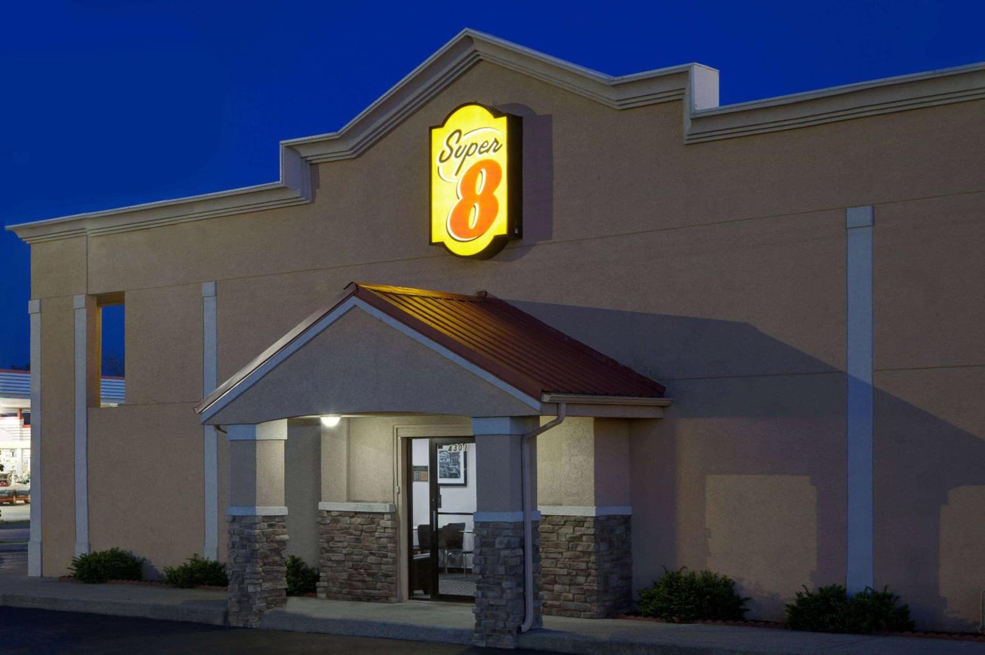 Super 8 by Wyndham Lafayette / Purdue Area exterior or lobby in Lafayette, IN — main listing photo