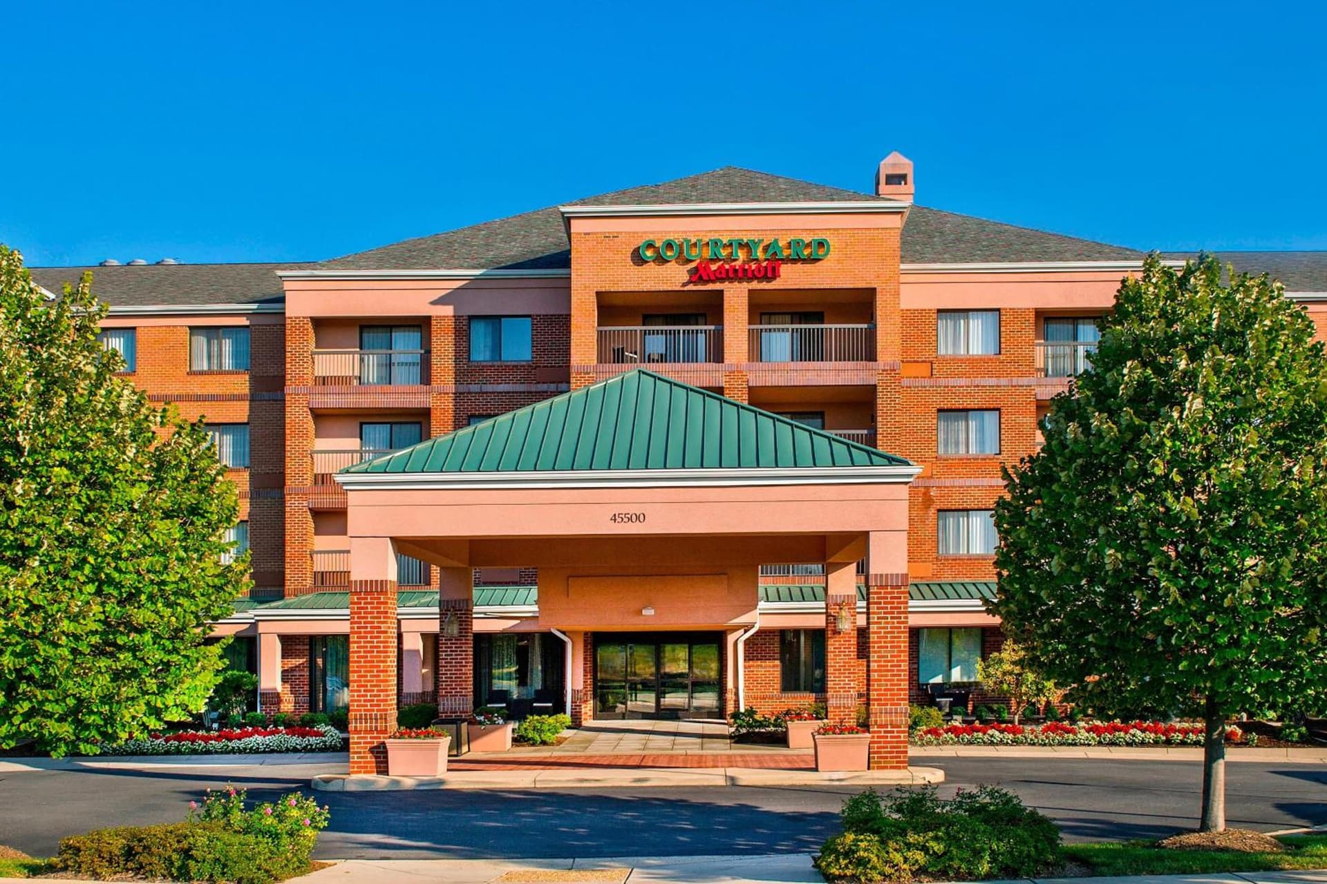 Courtyard by Marriott Dulles Town Center featured exterior or lobby in Sterling, VA — similar hotel