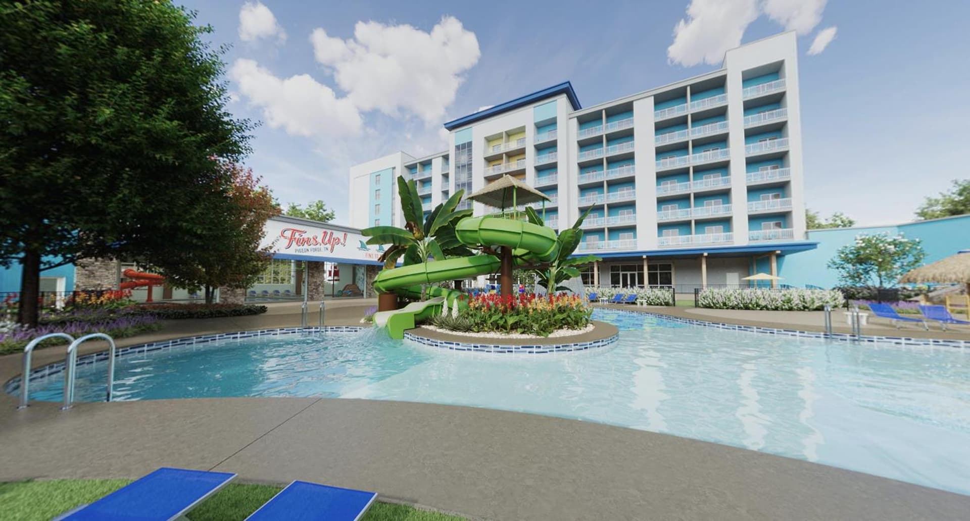 Compass by Margaritaville Hotel Pigeon Forge property views in Pigeon Forge, TN — gallery photo 3