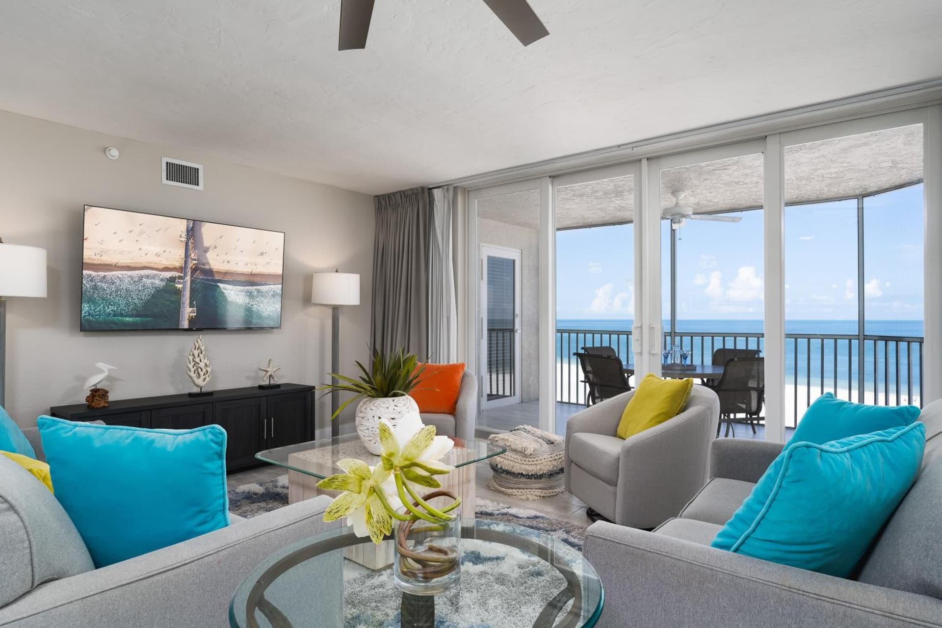 Sophisticated 3BR Condo: Gulf Views & New Pool interior in Fort Myers Beach, FL — gallery photo 2