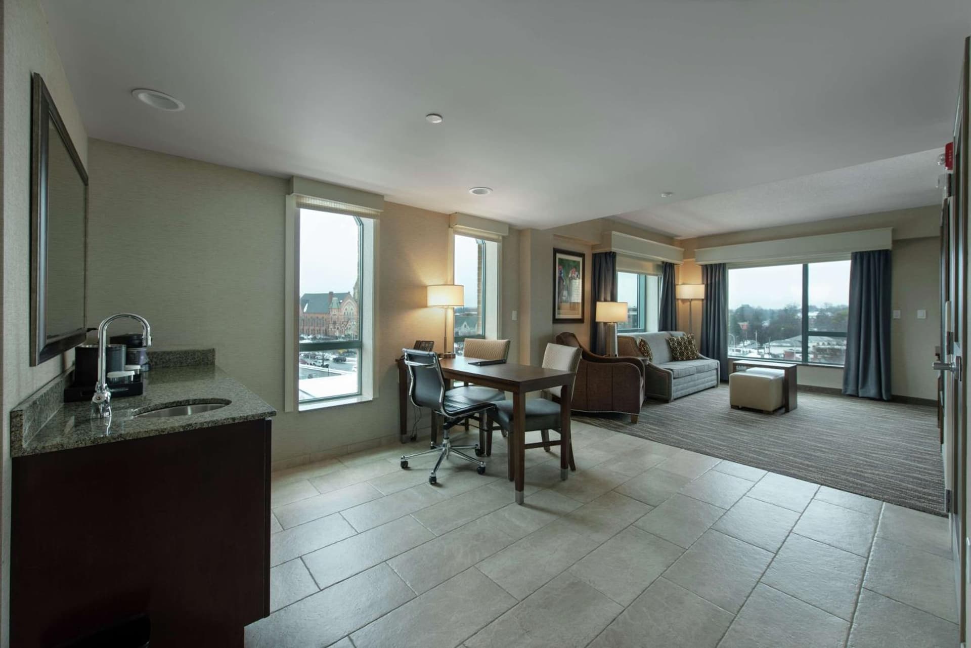 Embassy Suites Saratoga Springs property views in Saratoga Springs, NY — gallery photo 3