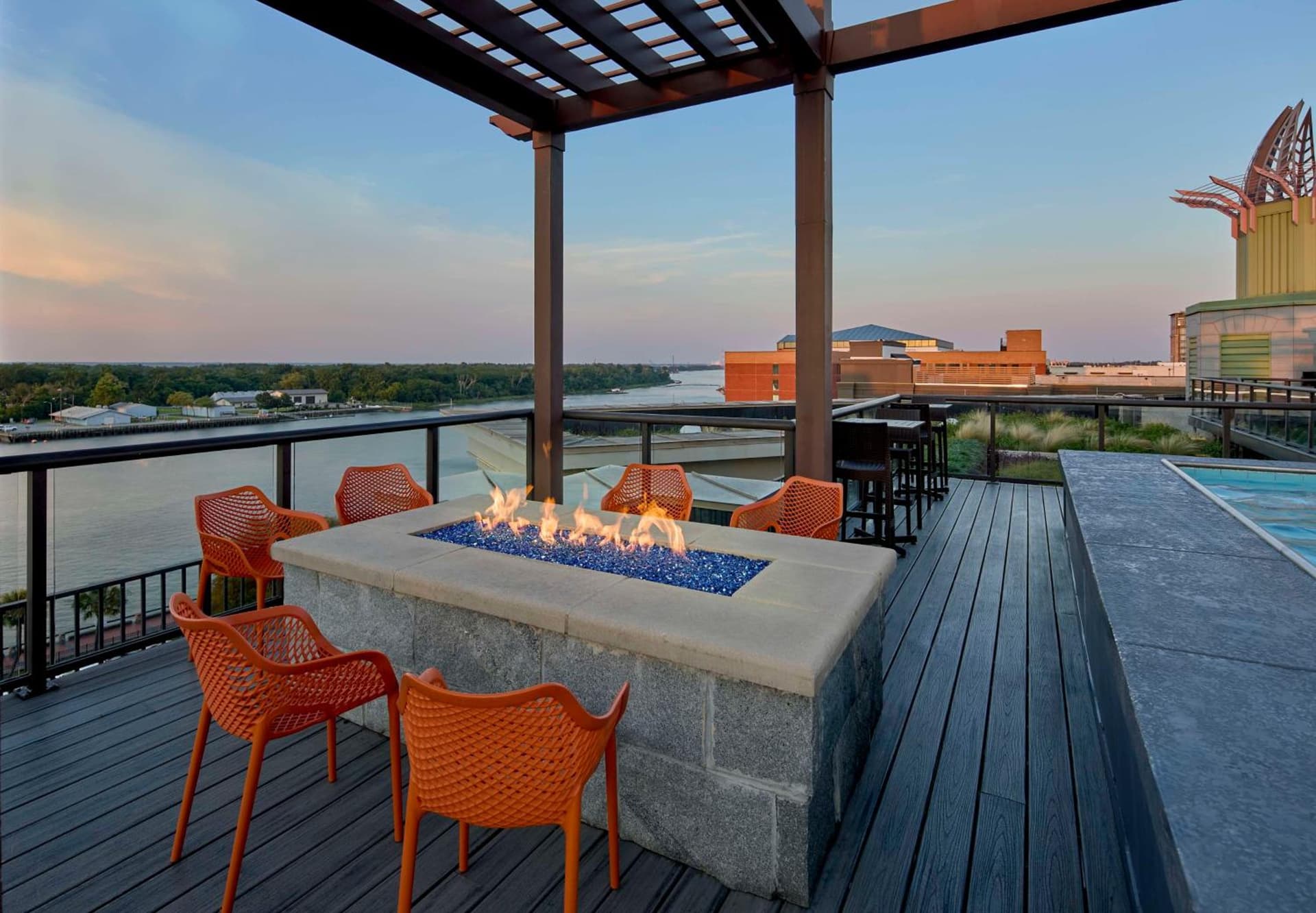 Homewood Suites Savannah Historic District/Riverfront property views in Savannah, GA — gallery photo 3