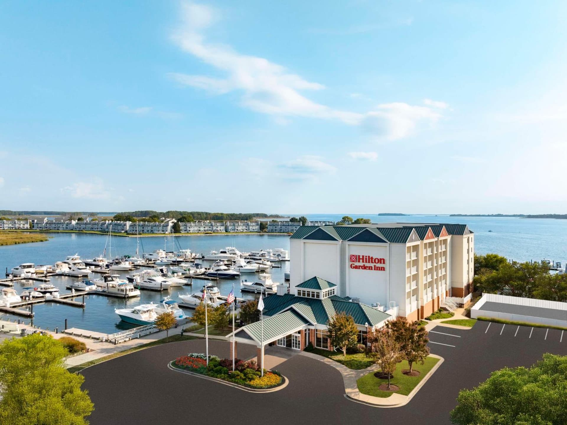 Hilton Garden Inn Kent Island Marina property views in Grasonville, MD — gallery photo 3