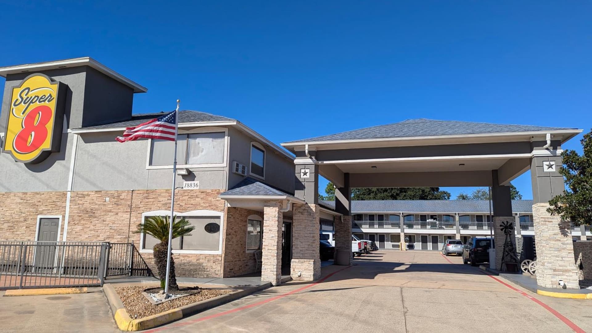 Super 8 by Wyndham Houston/Willowbrook Hwy 249 featured exterior or lobby in Houston, TX — similar hotel
