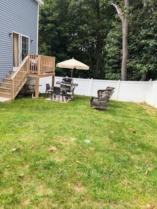 New House fenced inn yard Pet and family friendly gallery photo in Worcester, MA — image 17