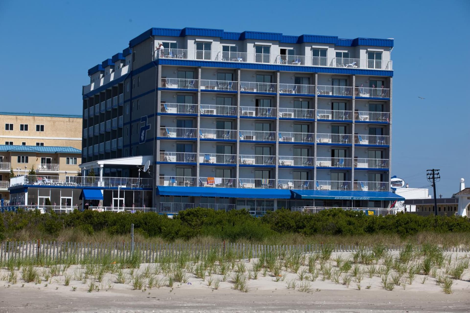 Adventurer Oceanfront Inn exterior or lobby in Wildwood Crest, NJ — main listing photo