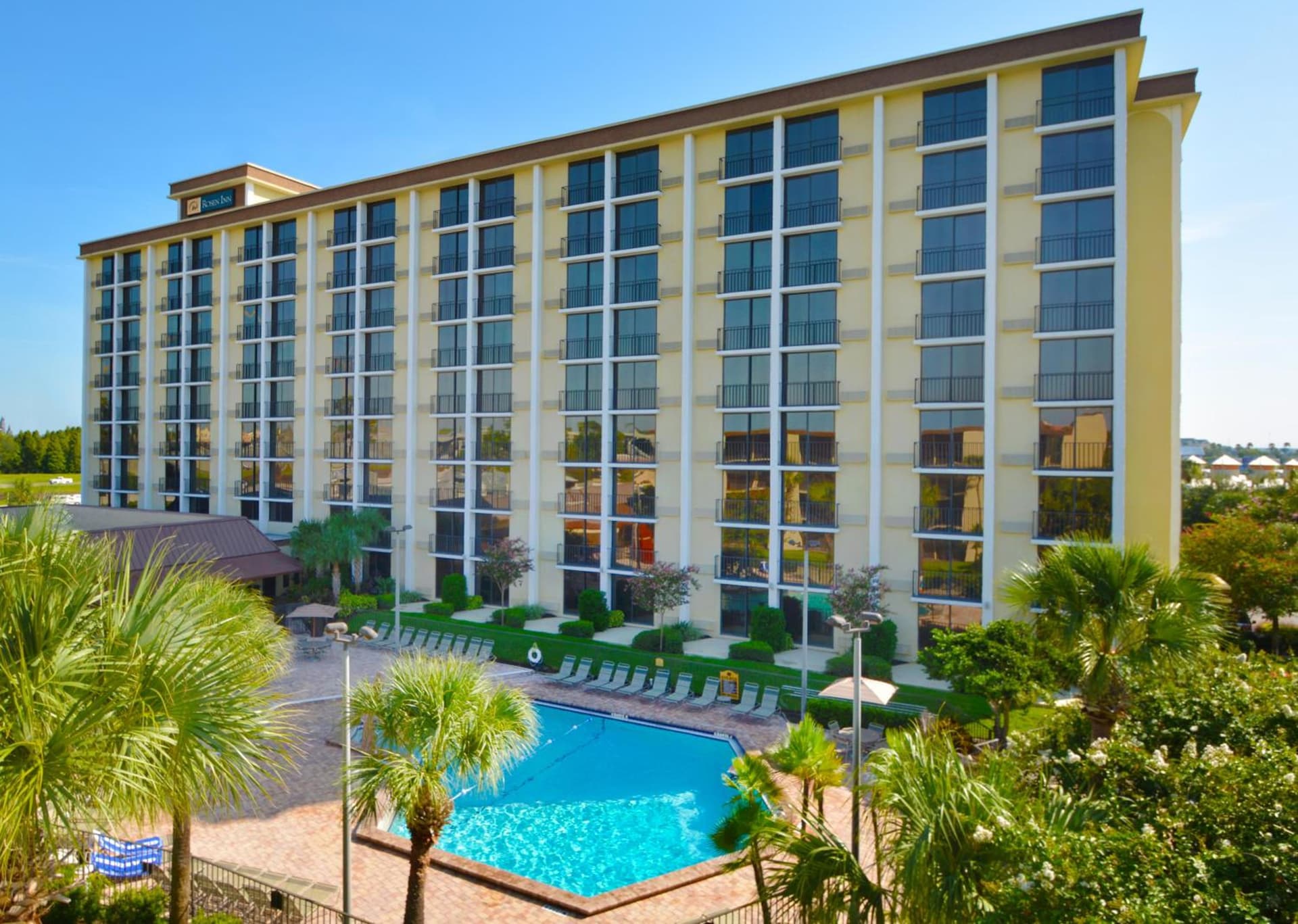 Rosen Inn Closest to Universal exterior or lobby in Orlando, FL — main listing photo
