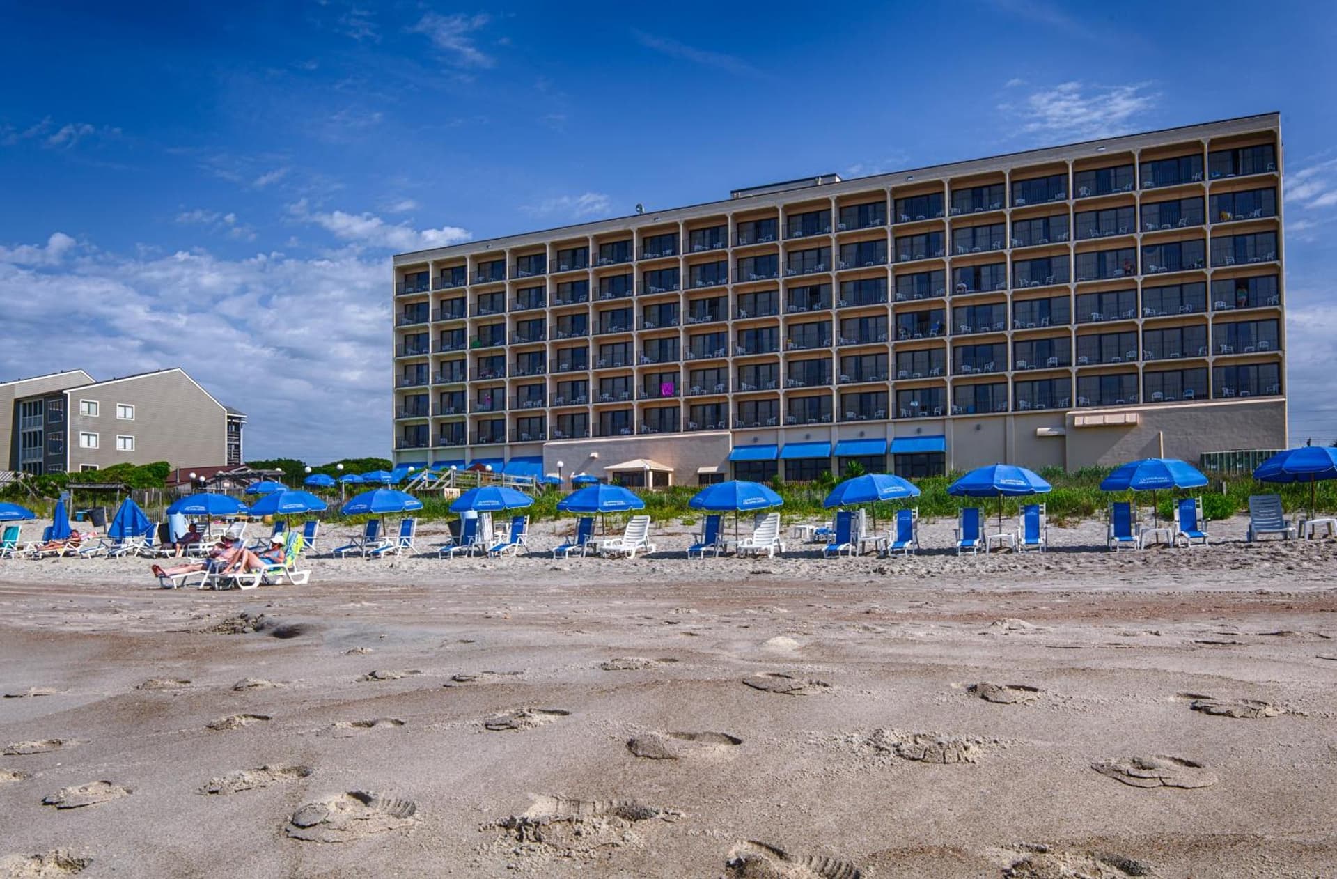 Crystal Coast Oceanfront Hotel featured exterior or lobby in Pine Knoll Shores, NC — similar hotel