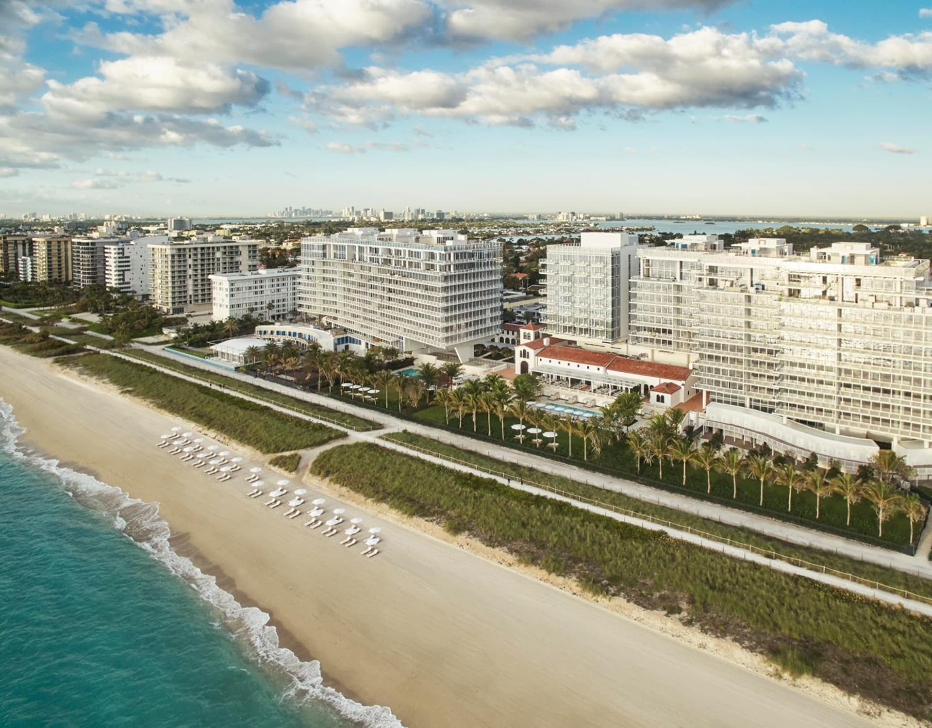 Four Seasons Hotel at The Surf Club exterior or lobby in Miami Beach, FL — main listing photo