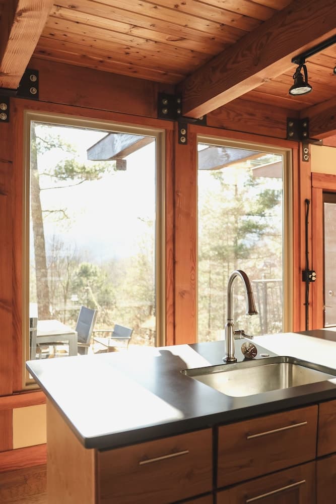 Sky Ridge Yurts interior in Bryson City, NC — gallery photo 2