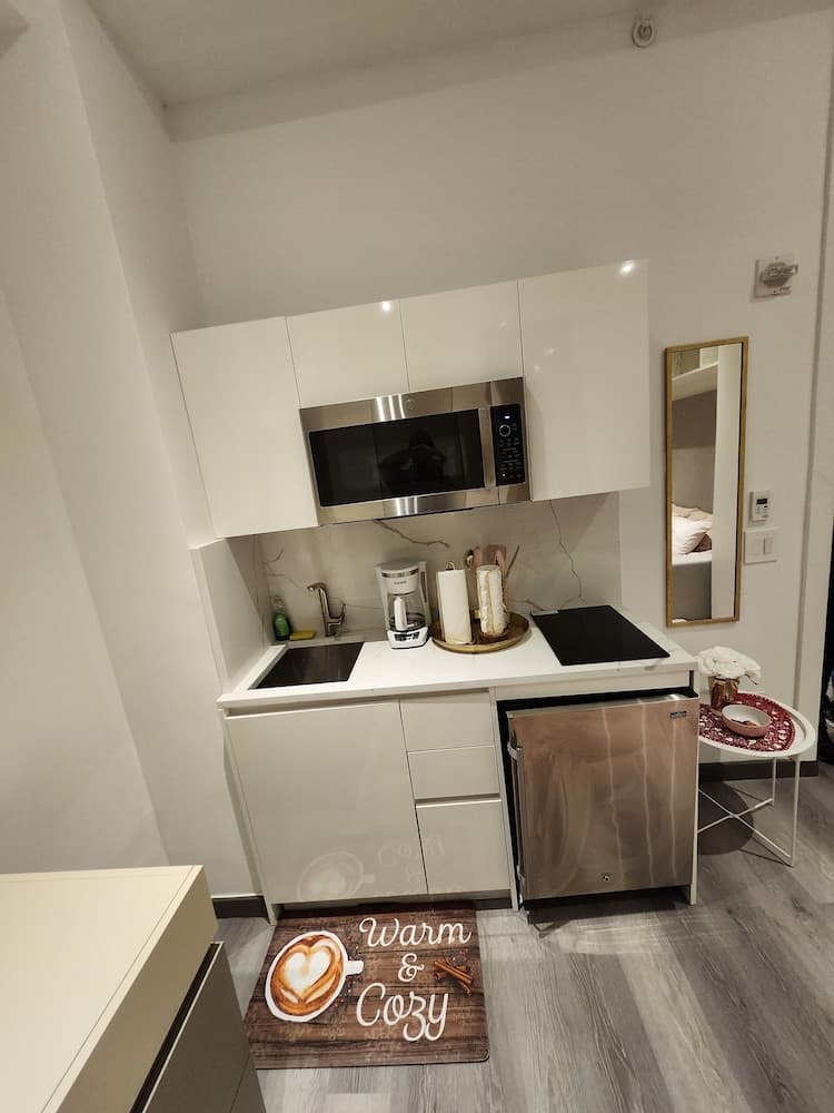 Rosa Linda- Luxe Rmntic Studio W Terrace interior in Newark, NJ — gallery photo 2