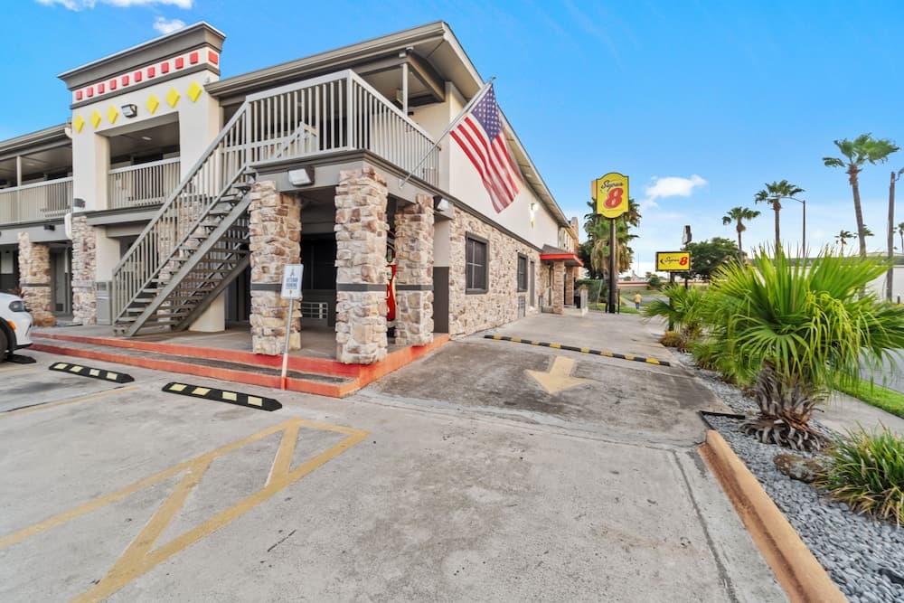 Super 8 Wyndham McAllen Downtown- City Center-Plaza Mall-Airport featured exterior or lobby in McAllen, TX — similar hotel