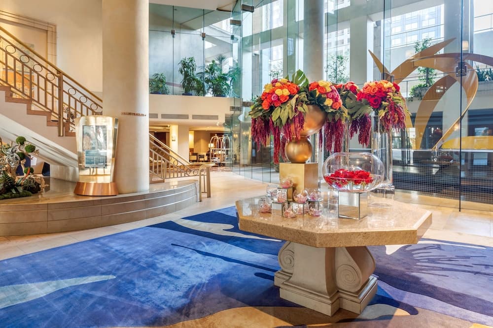 Omni Los Angeles Hotel at California Plaza exterior or lobby in Los Angeles, CA — main listing photo