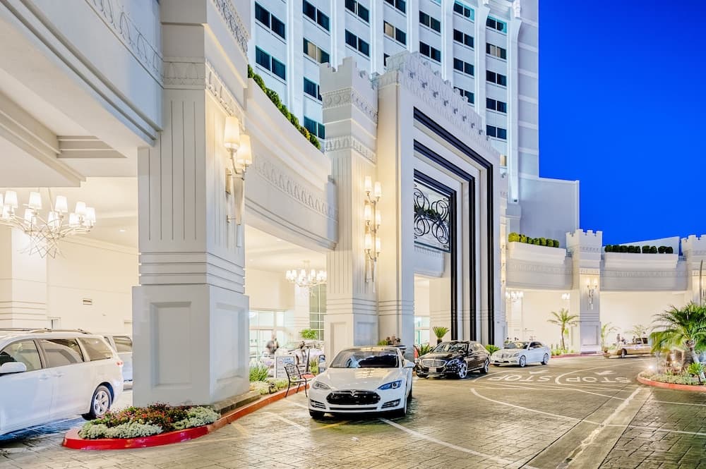 The Commerce Casino & Hotel exterior or lobby in Los Angeles, CA — main listing photo