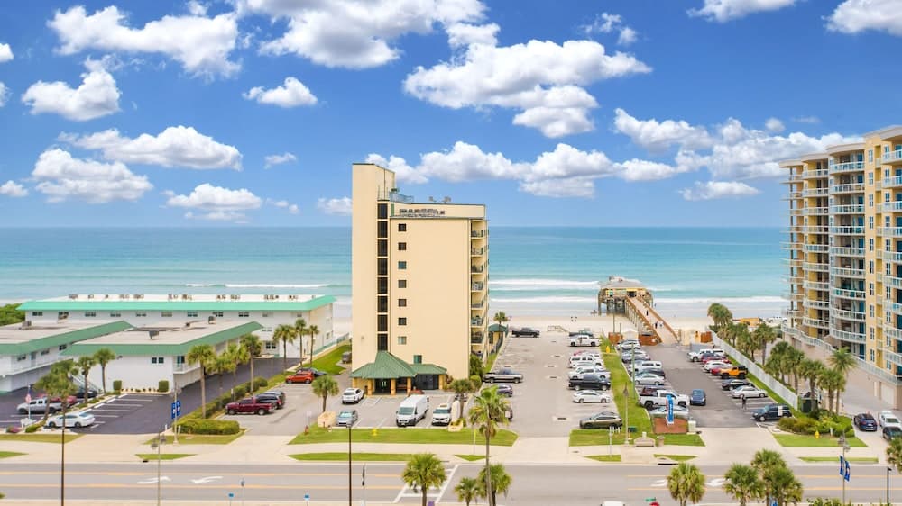 Tropical Suites at Sunglow Resort exterior or lobby in Daytona Beach Shores, FL — main listing photo