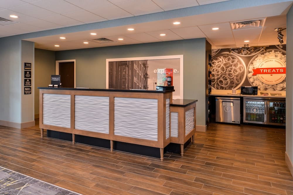 Hampton Inn Omaha Airport featured exterior or lobby in Carter Lake, IA — similar hotel