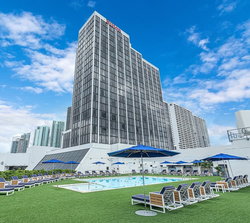 Hilton Miami Downtown exterior or lobby in Miami, FL — main listing photo