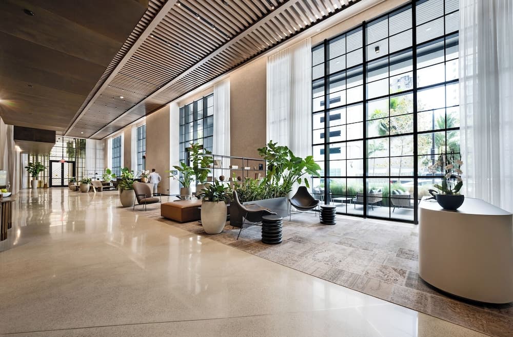 Downtown 1BR Apt with Skyline Views featured exterior or lobby in Miami, FL — similar hotel