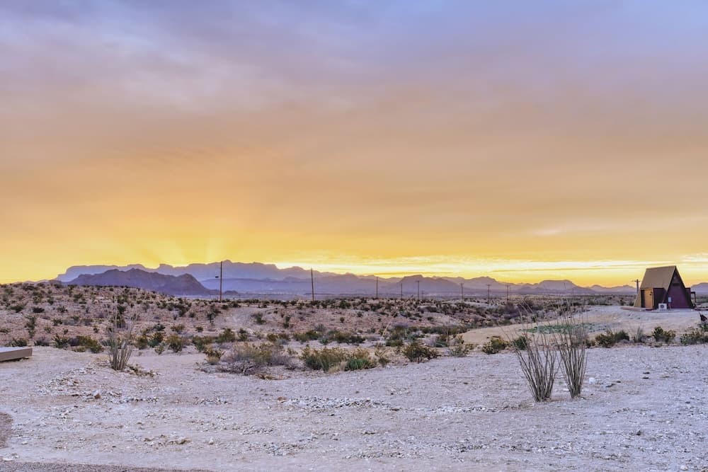 Stardust Big Bend Luxury Cottage property views in Terlingua, TX — gallery photo 3