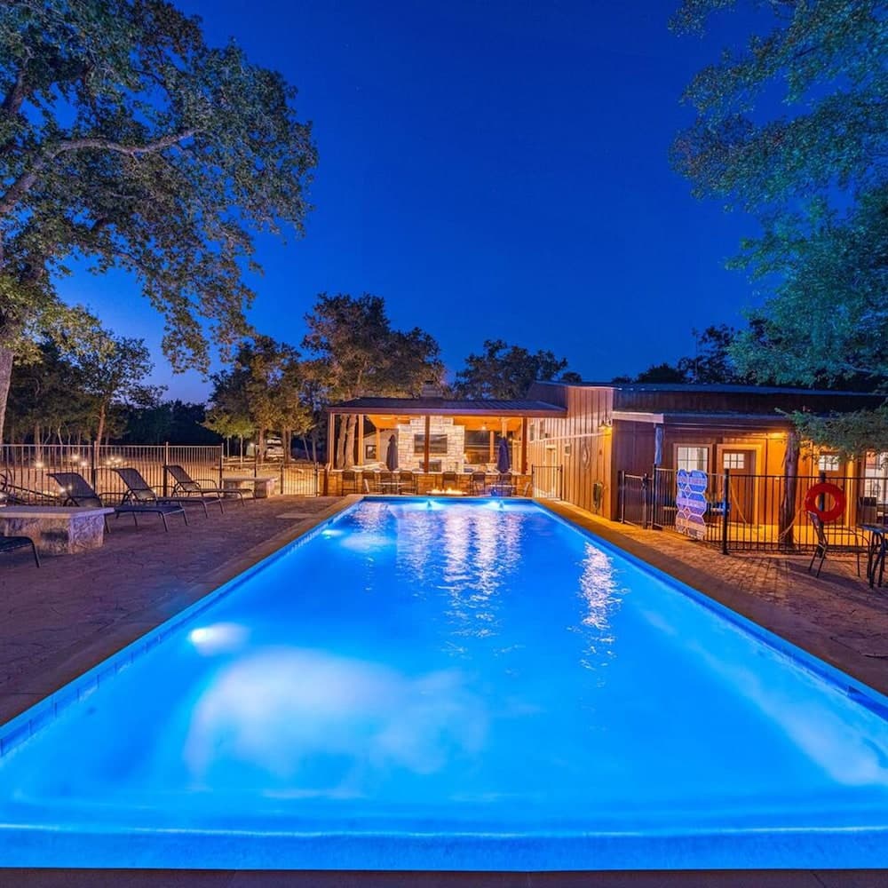 Family/event Retreat Sleeps 28 Amenities Galore property views in Wimberley, TX — gallery photo 3