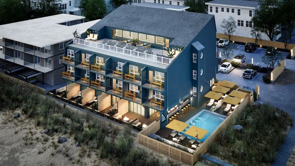 Atlantic View Hotel property views in Dewey Beach, DE — gallery photo 3