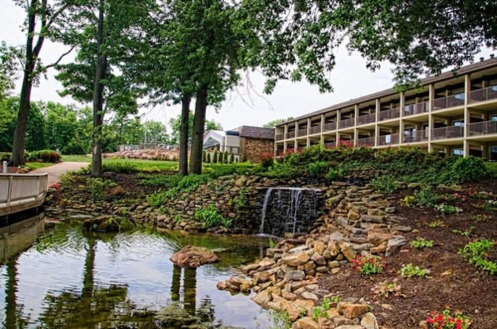 Fourwinds Lakeside Inn & Marina featured exterior or lobby in Bloomington, IN — similar hotel